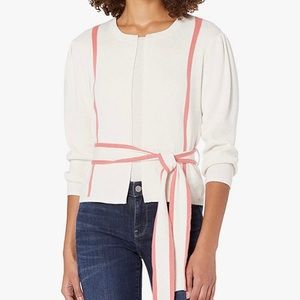 BCBGMAXAZRIA Pleated Shoulder Cardigan